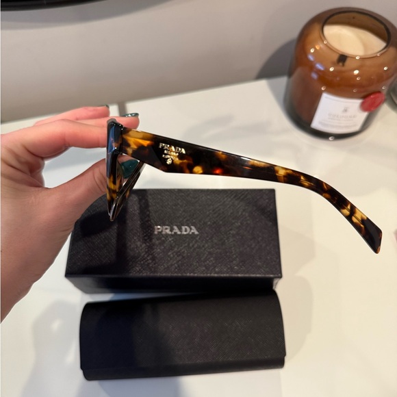 Brand new never used Prada eyeglasses tortoise color - Picture 3 of 3